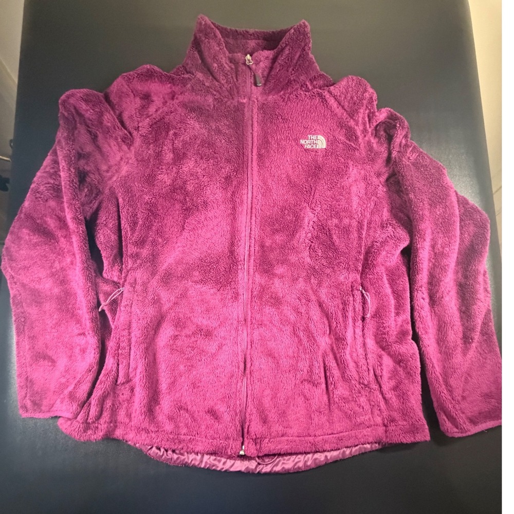 The North Face Osito Full Zip Fleece Jacket Magenta Purple Womens XXL K15